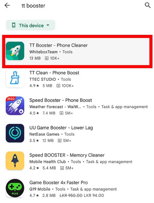 Android Cleaner TT booster apk