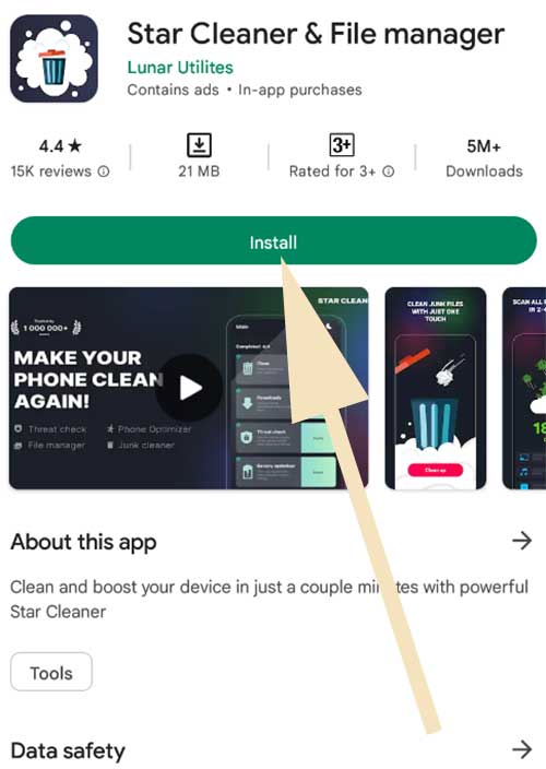 Install Star Cleaner apk Android
