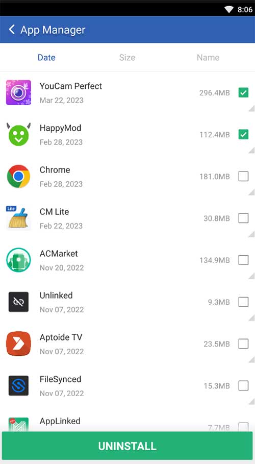 App Manager Android, Clean Master