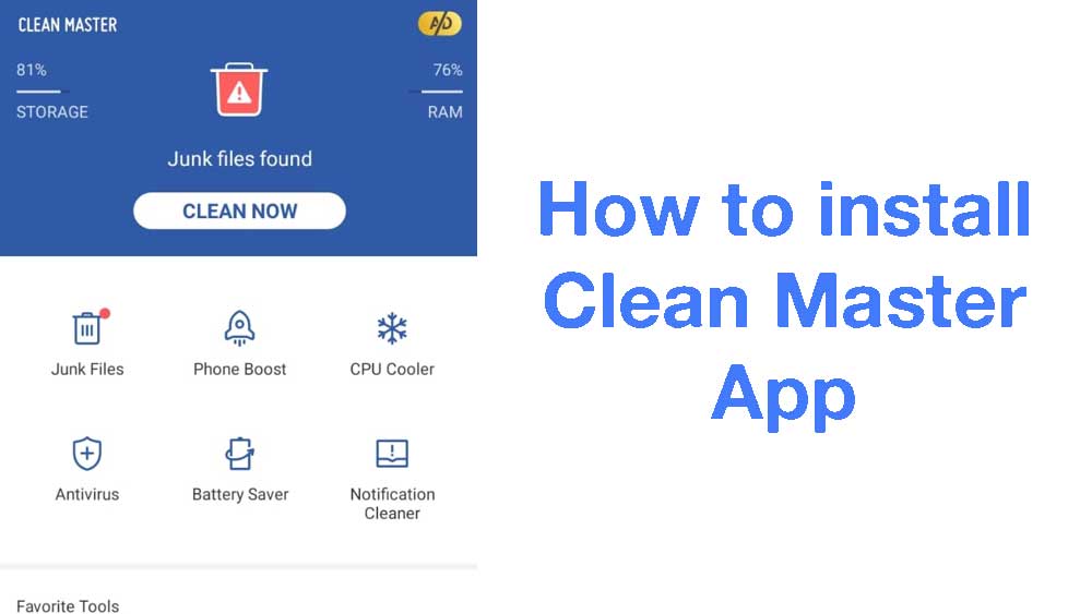 How to install Clean master App