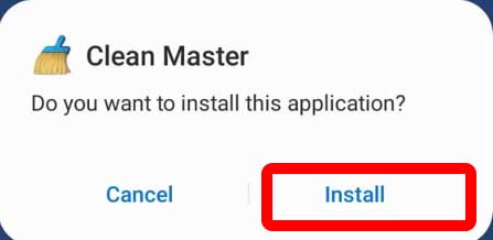 Install Clean Master