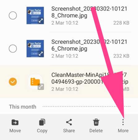 options for clean master apk file